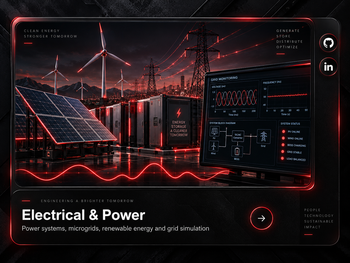Battery Energy Storage Control in MATLAB / Simulink project simulation preview