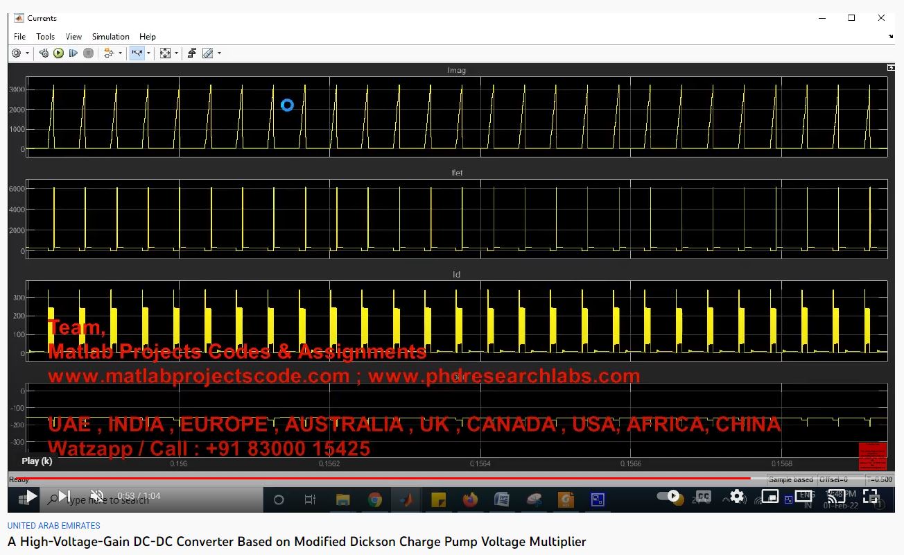 A High-Voltage-Gain Dc-Dc Converter Based On Modified Dickson Charge Pump Voltage Multiplier project thumbnail image
