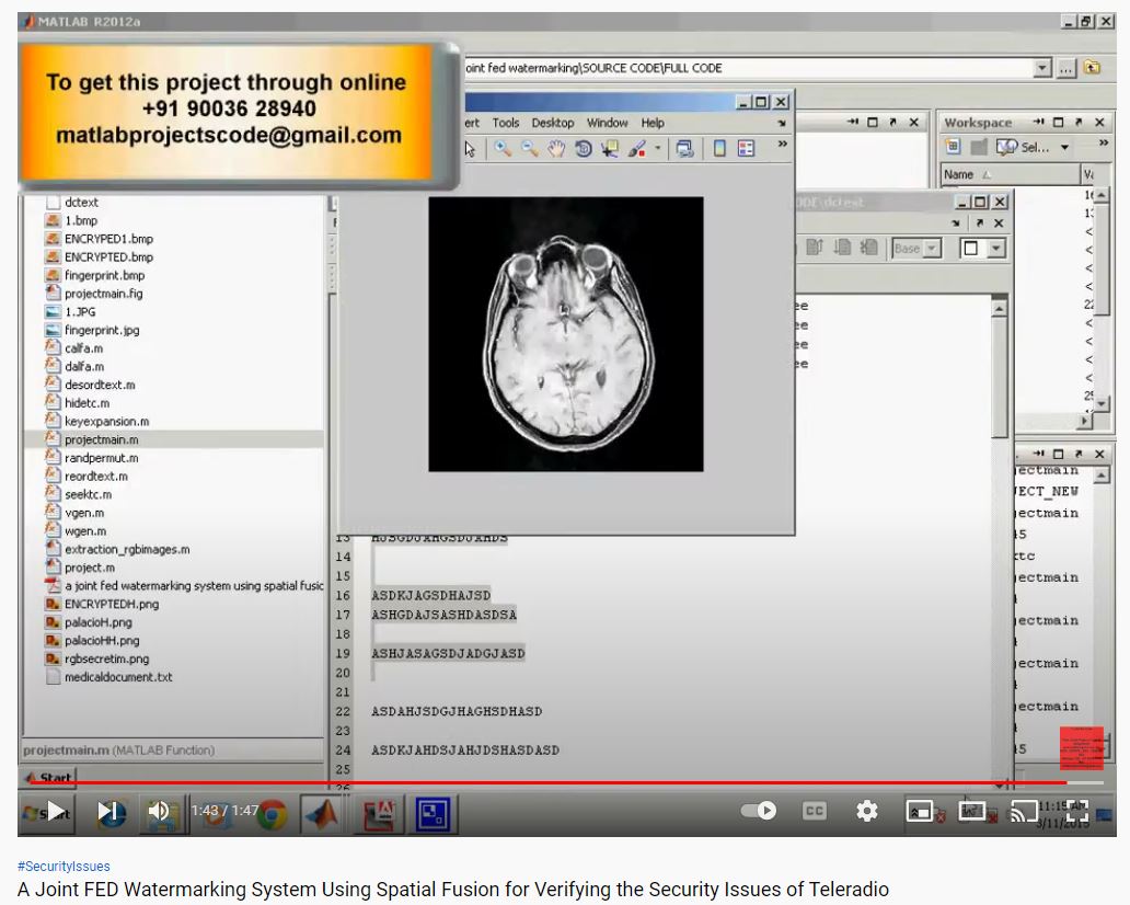A Joint FED Watermarking System using Spatial Fusion for Verifying the Security Issues of Teleradio project thumbnail image