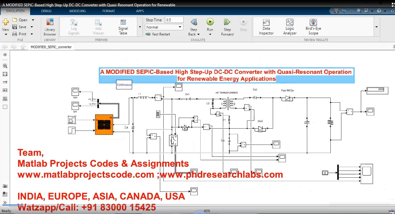 A Modified Sepic-Based High Step-Up Dc-Dc Converter With Quasi-Resonant Operation For Renewable project thumbnail image