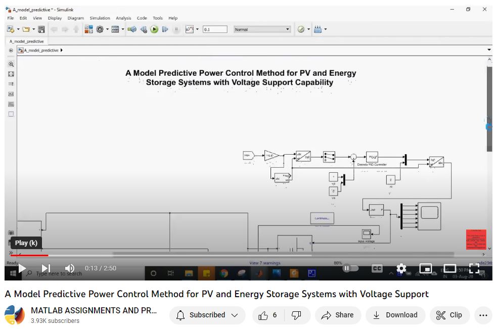 A Model Predictive Power Control Method For Pv And Energy Storage Systems With Voltage Support project thumbnail image