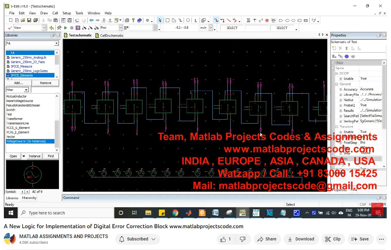 A New Logic For Implementation Of Digital Error Correction Block-Matlab Simulink-Electrical Assignments-Projects-Phd Research project thumbnail image