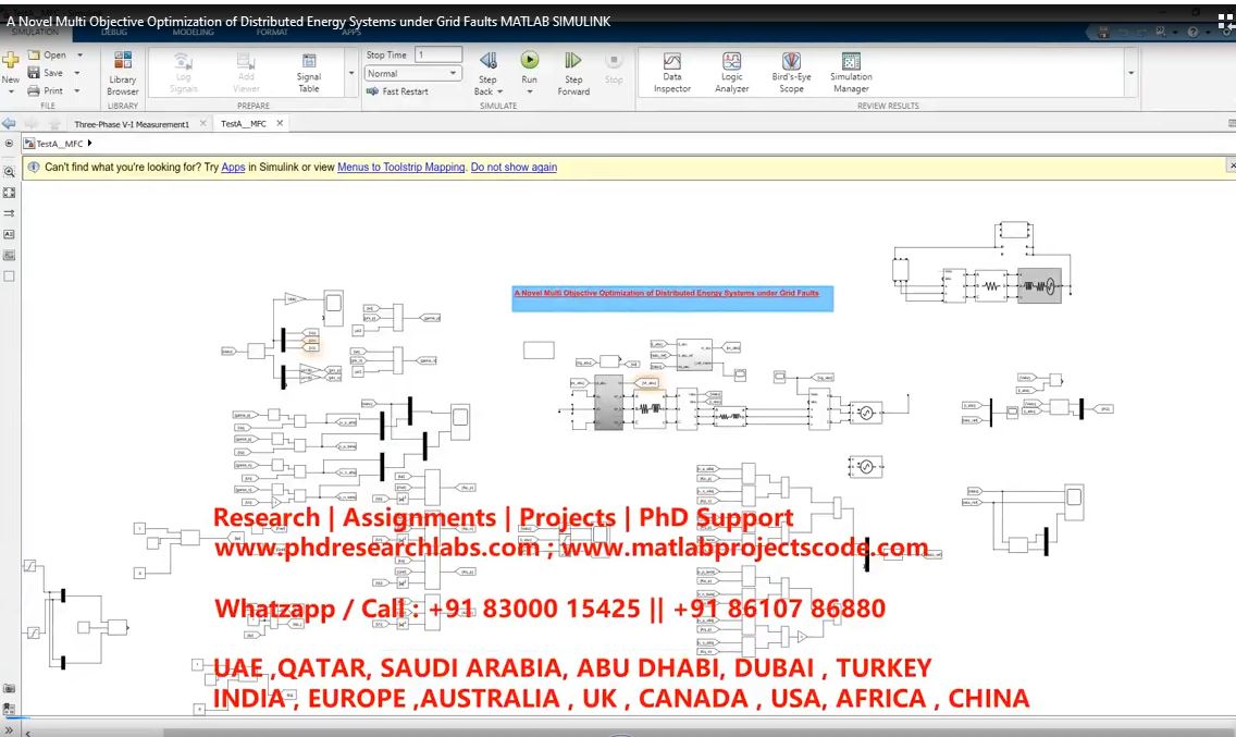A Novel Multi Objective Optimization Of Distributed Energy Systems Under Grid Faults Matlab Simulink project thumbnail image