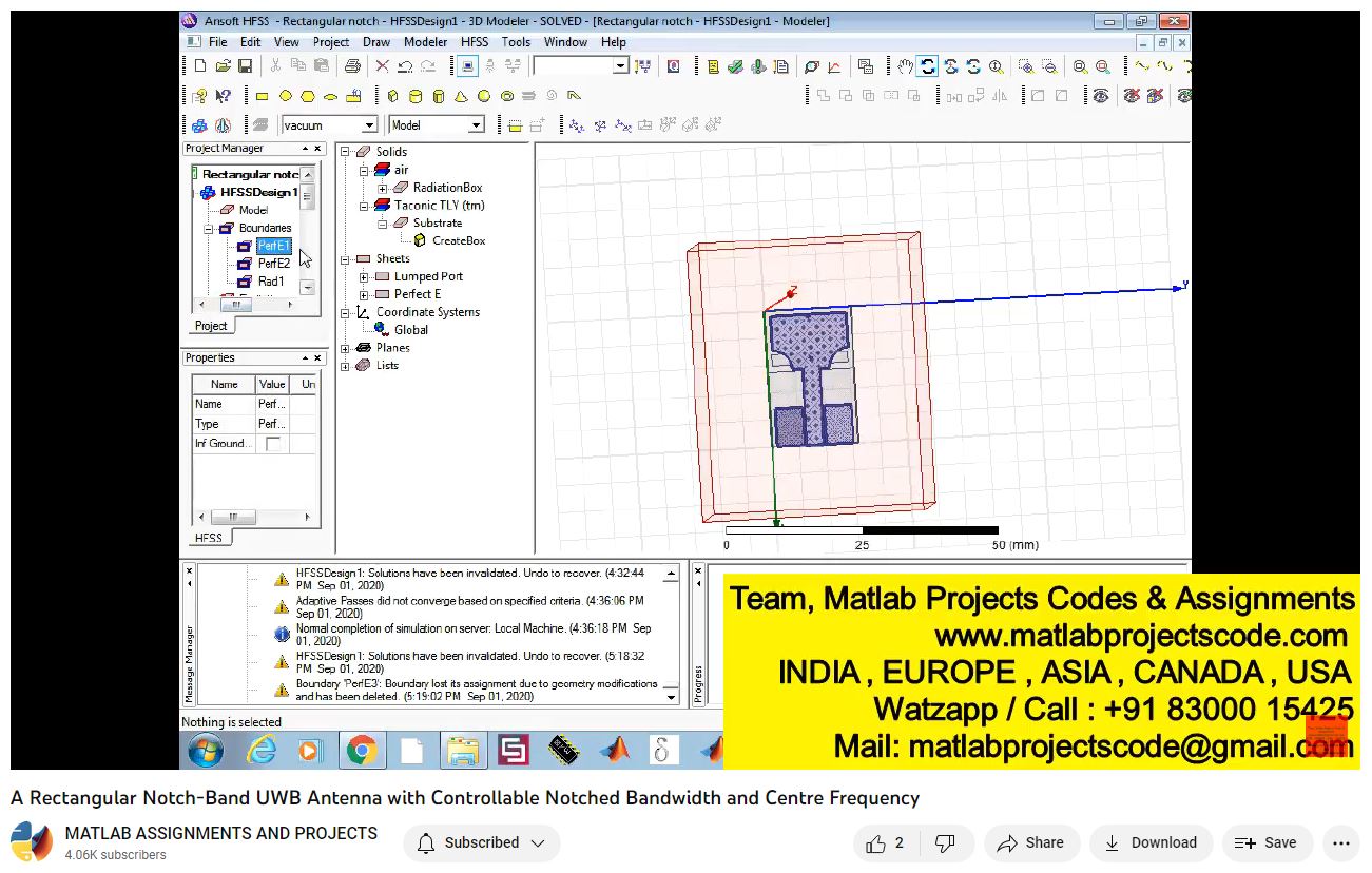 A Rectangular Notch-Band Uwb Antenna With Controllable Notched Bandwidth And Centre Frequency-Matlab Simulink-Electrical Assignments-Projects-Phd Research project thumbnail image