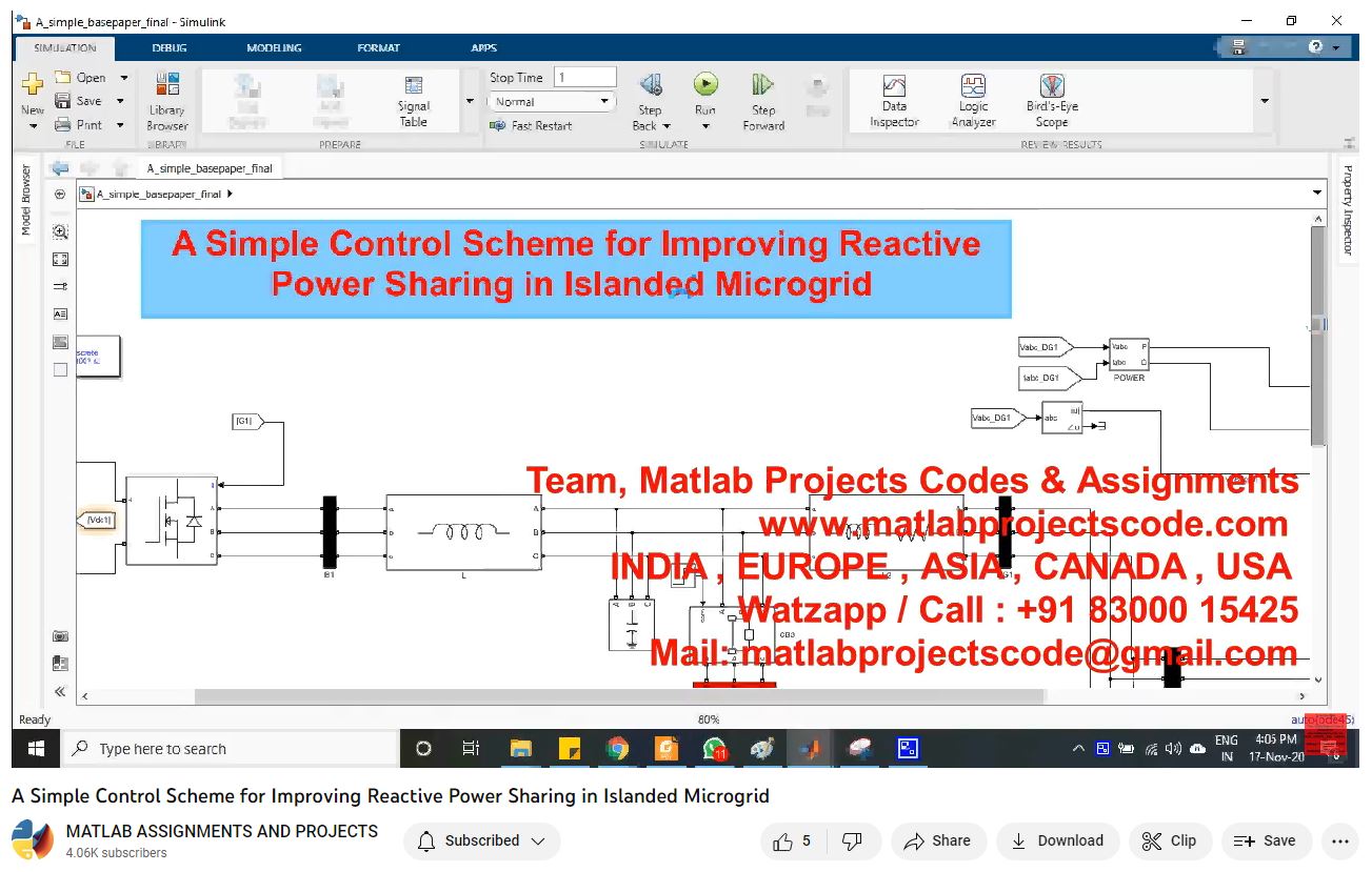 A Simple Control Scheme For Improving Reactive Power Sharing In Islanded Microgrid 1 -Matlab Simulink-Electrical Assignments-Projects-Phd Research project thumbnail image