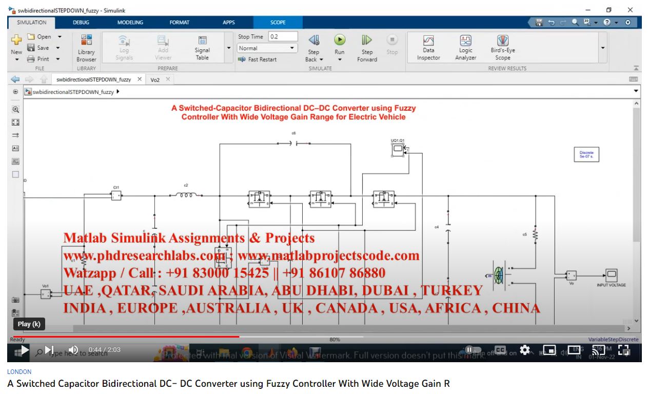 A Switched- Capacitor Bidirectional DC- DC Converter using Fuzzy Controller with Wide Voltage Gain Range for Electric Vehicle project thumbnail image