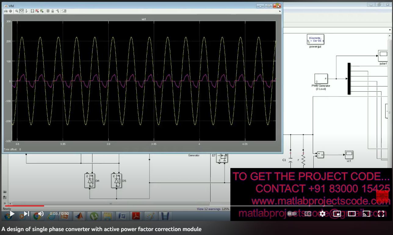 A Design of Single Phase Converter with Active Power Factor Correction Module project thumbnail image
