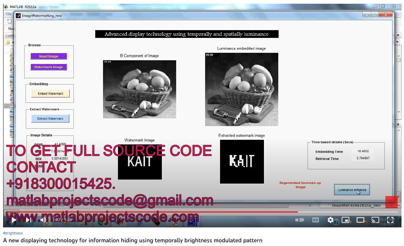 A New Displaying Technology for Information Hiding using Temporally Brightness Modulated Pattern project thumbnail image