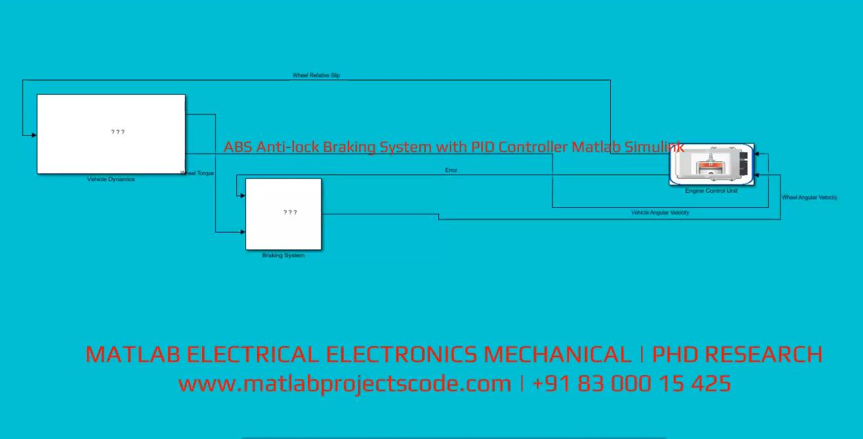 Abs Anti-Lock Braking System With Pid Controller Matlab Simulink project thumbnail image