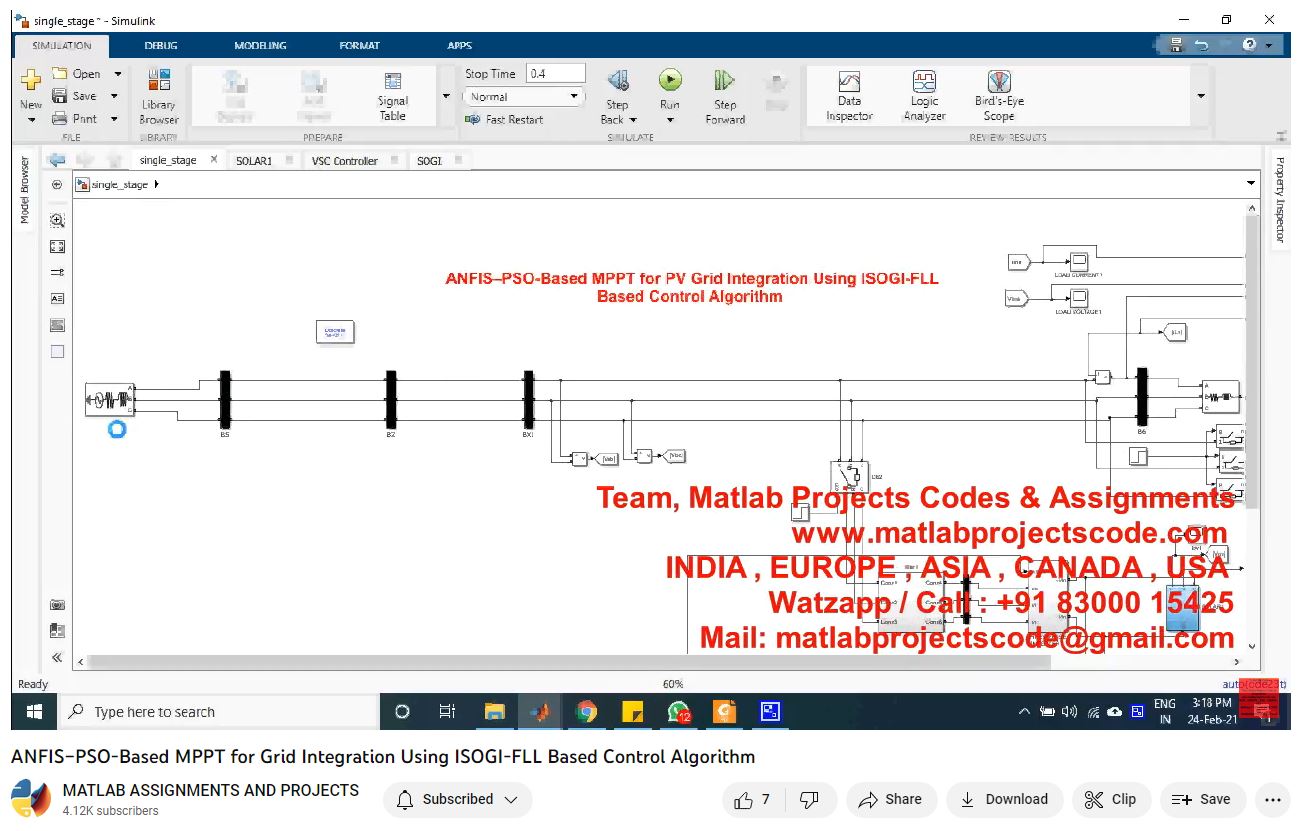 Anfis Pso-Based Mppt For Grid Integration Using Isogi-Fll Based Control Algorithm project thumbnail image