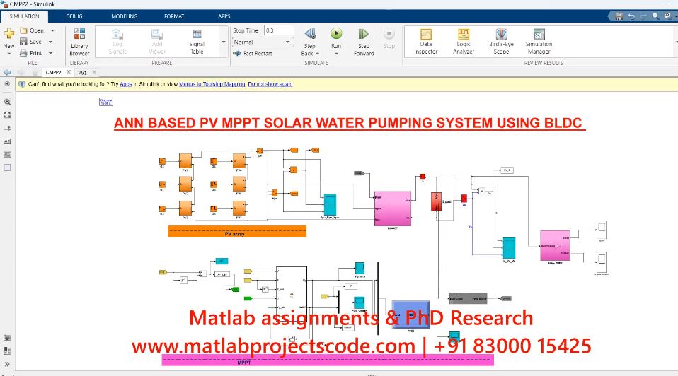 Ann Based Pv Mppt Solar Water Pumping System Using Bldc project thumbnail image