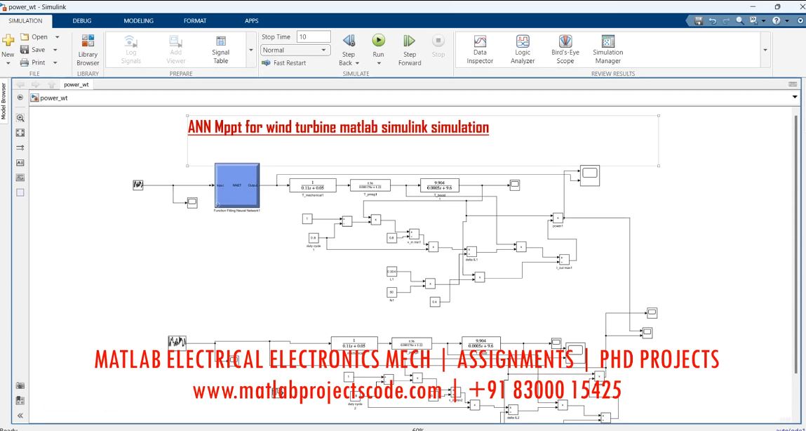 Ann Mppt For Wind Turbine - Electrical Matlab Simulink Simulation project thumbnail image