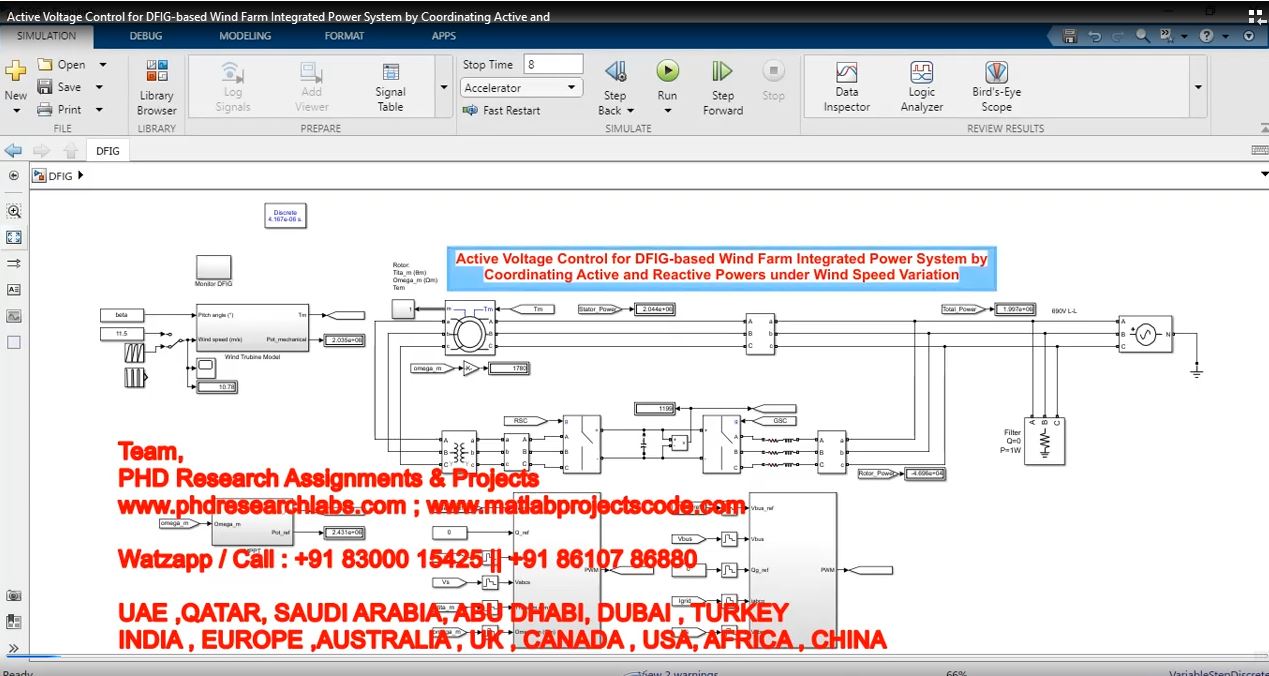 Active Voltage Control For Dfig-Based Wind Farm Integrated Power System By Coordinating Active And project thumbnail image