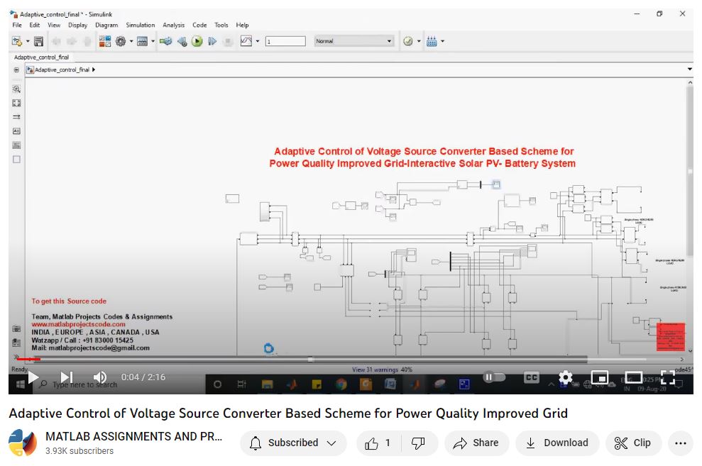 Adaptive Control Of Voltage Source Converter Based Scheme For Power Quality Improved Grid project thumbnail image