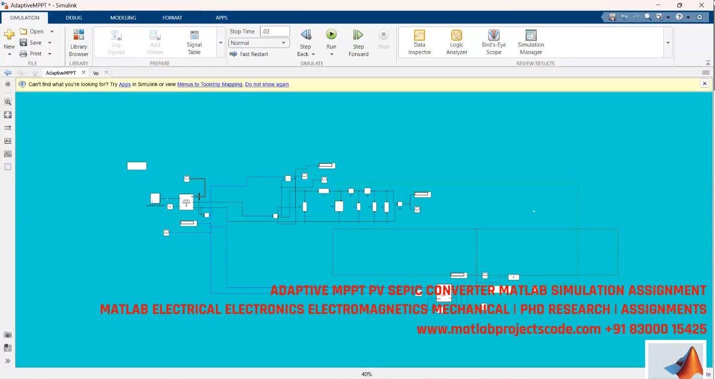 Adaptive Mppt For Pv Sepic Converter - Matlab Simulation For Solar Power Optimization project thumbnail image