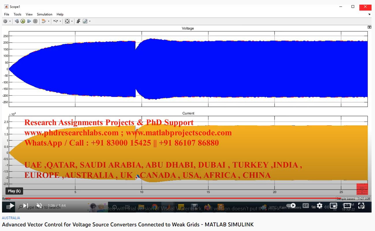 Advanced Vector Control for Voltage Source Converters Connected to Weak Grids project thumbnail image