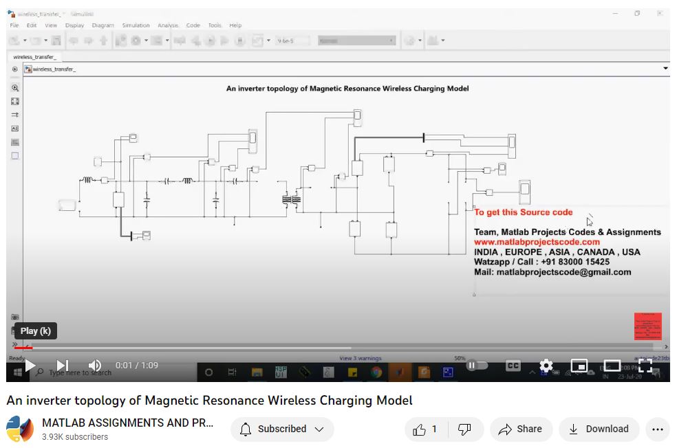 An Inverter Topology Of Magnetic Resonance Wireless Charging Model project thumbnail image