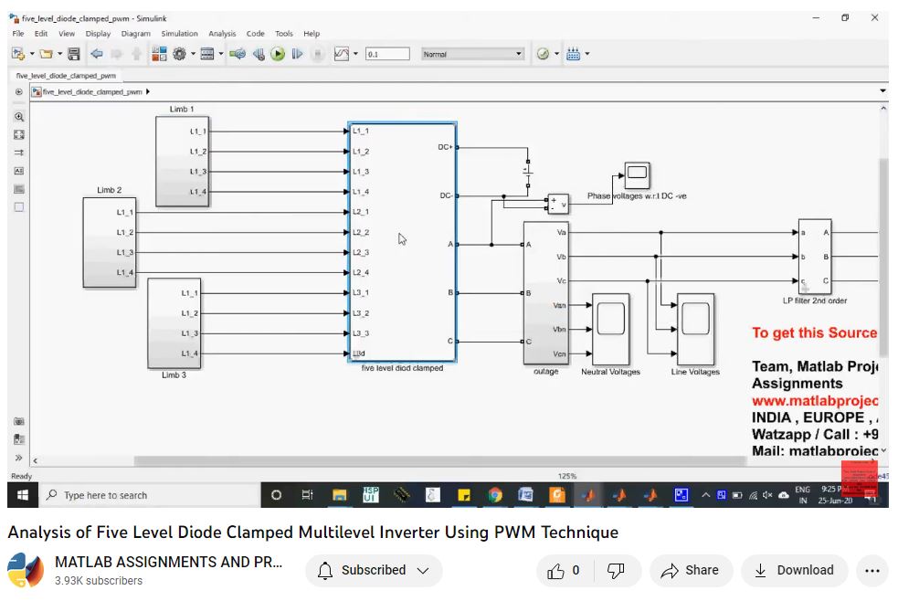 Analysis Of Five Level Diode Clamped Multilevel Inverter Using Pwm Technique project thumbnail image