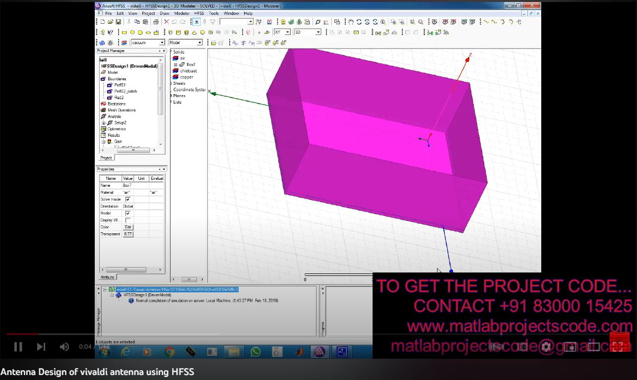 Antenna Design of Vivaldi Antenna using HFSS project thumbnail image