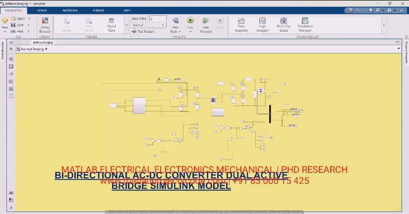 Bi-Directional Ac-Dc Converter Dual Active Bridge Simulink Model project thumbnail image