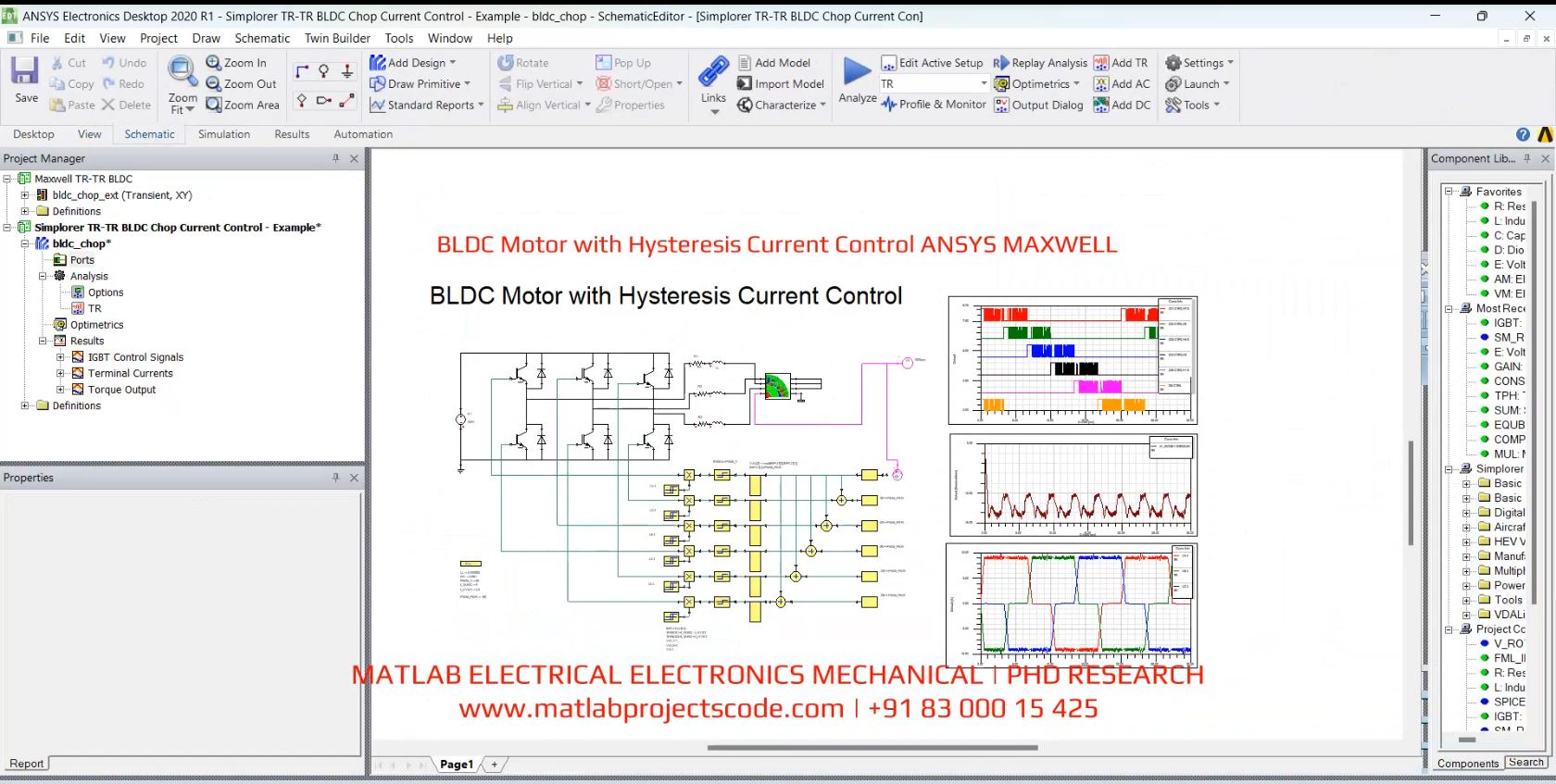 Bldc Motor With Hysteresis Current Control Ansys Maxwell project thumbnail image