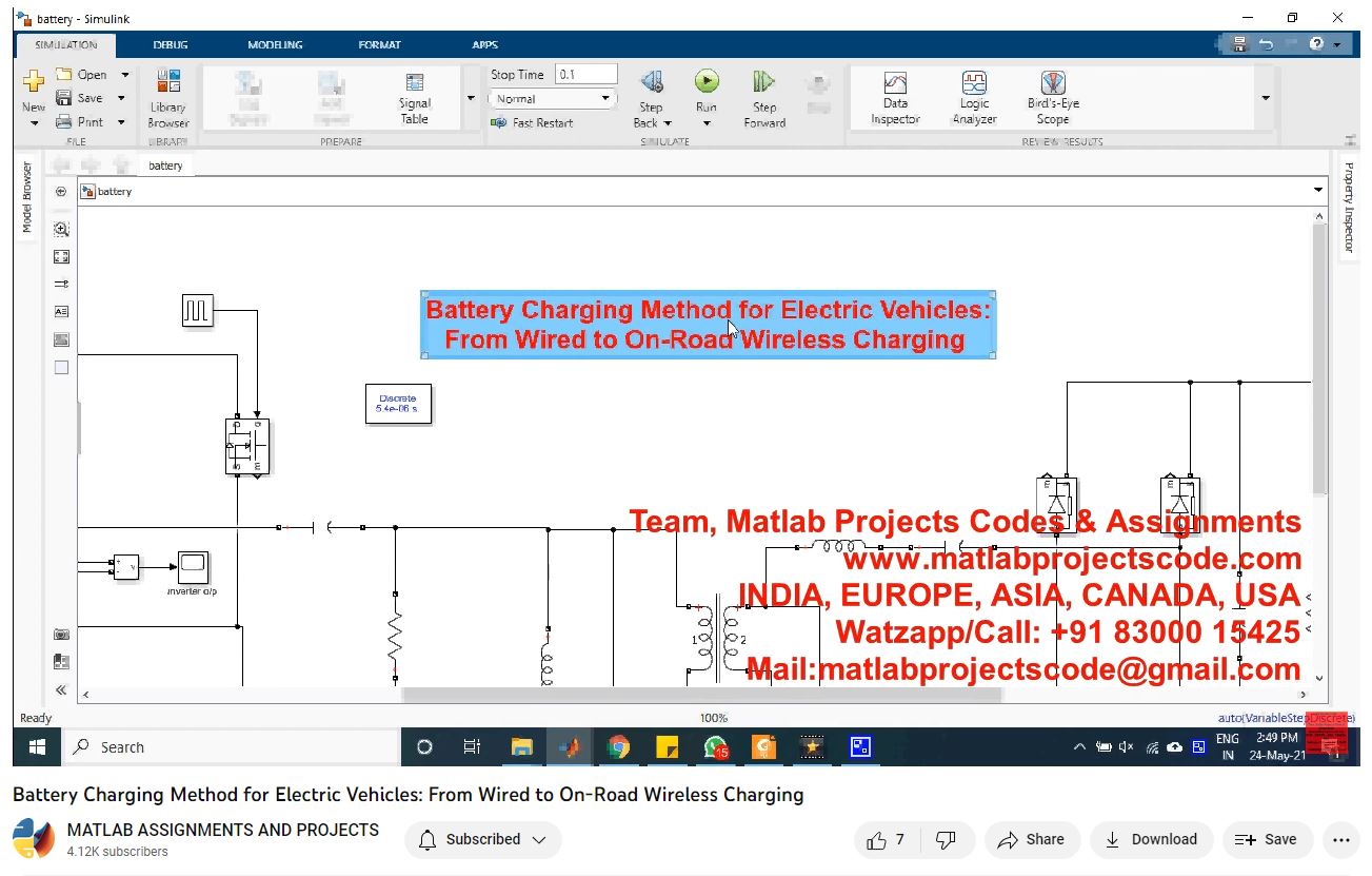 Battery Charging Method For Electric Vehicles_ From Wired To On-Road Wireless Charging project thumbnail image