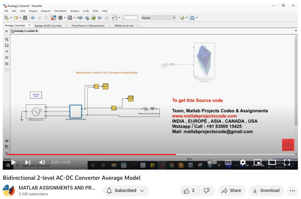 Bidirectional 2-Level Ac-Dc Converter Average Model project thumbnail image