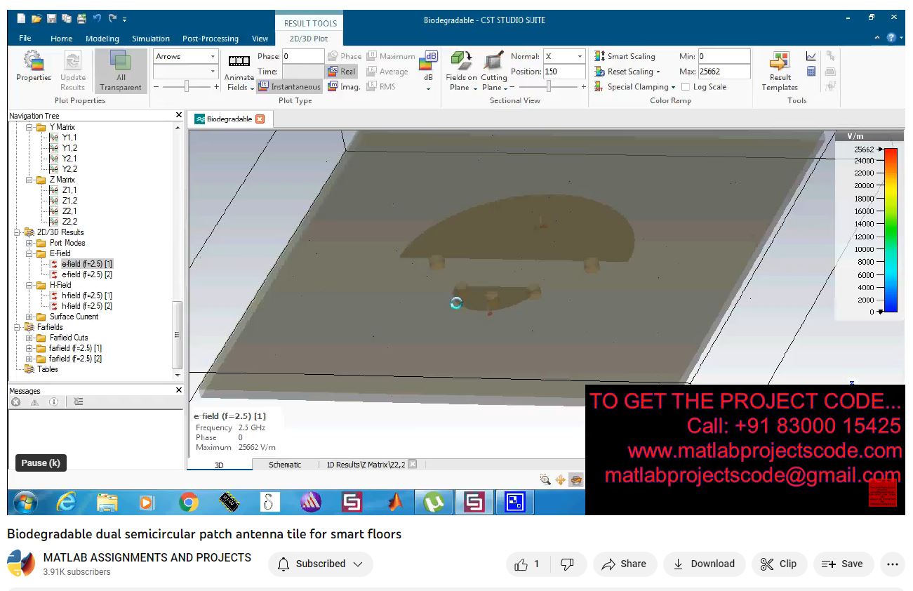 Biodegradable Dual Semicircular Patch Antenna Tile For Smart Floors project thumbnail image