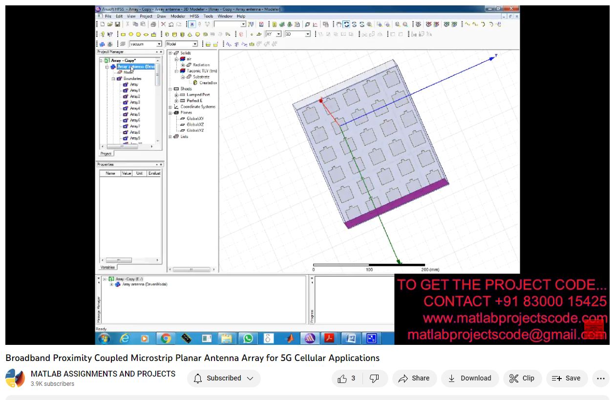 Broadband Proximity Coupled Microstrip Planar Antenna Array for 5G Cellular Applications project thumbnail image