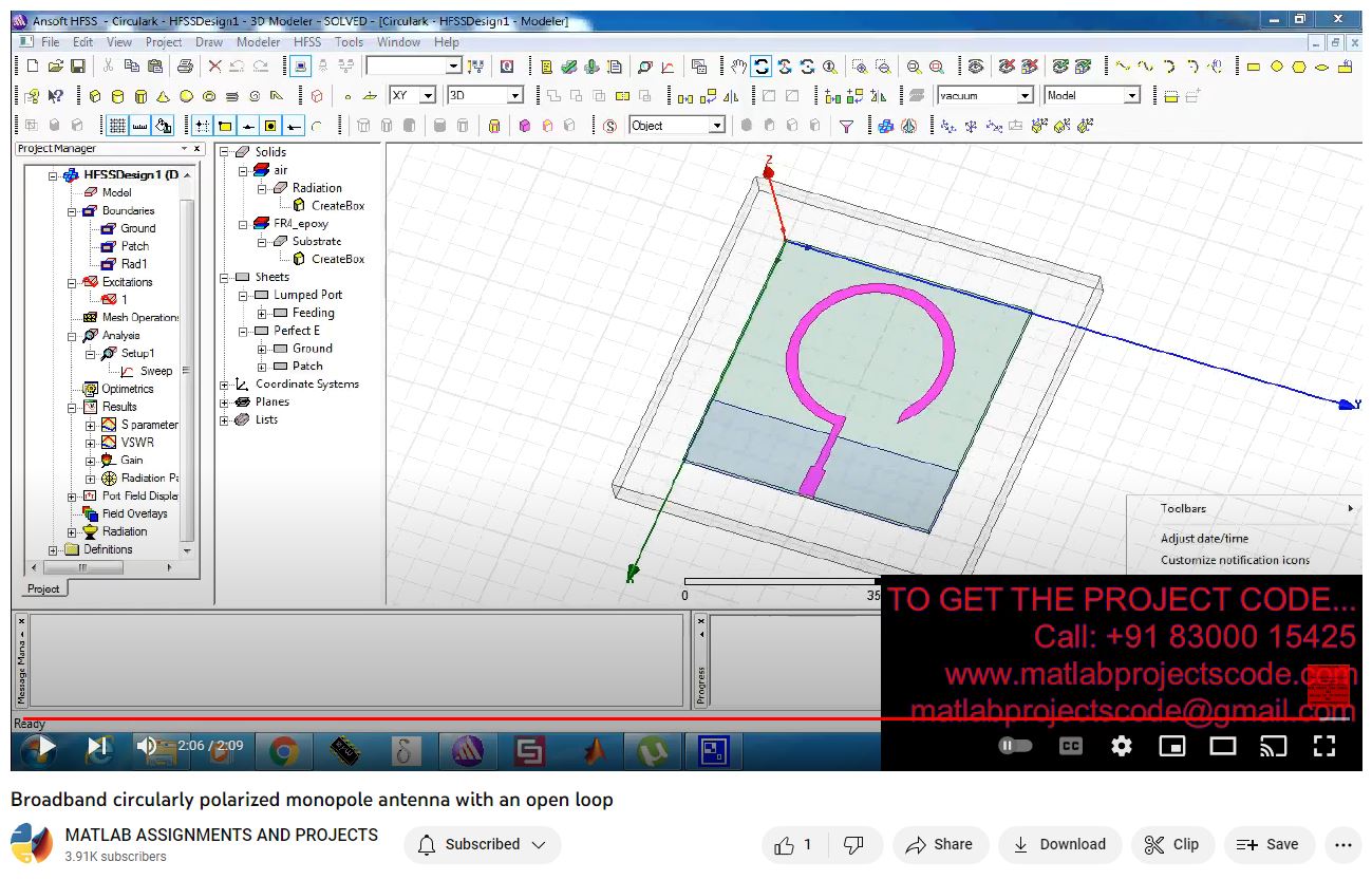 Broadband Circularly Polarized Monopole Antenna With An Open Loop project thumbnail image