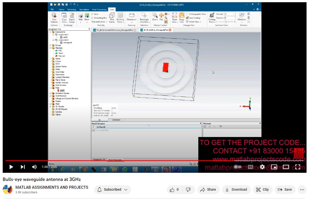 Bulls-Eye Waveguide Antenna At 3Ghz project thumbnail image