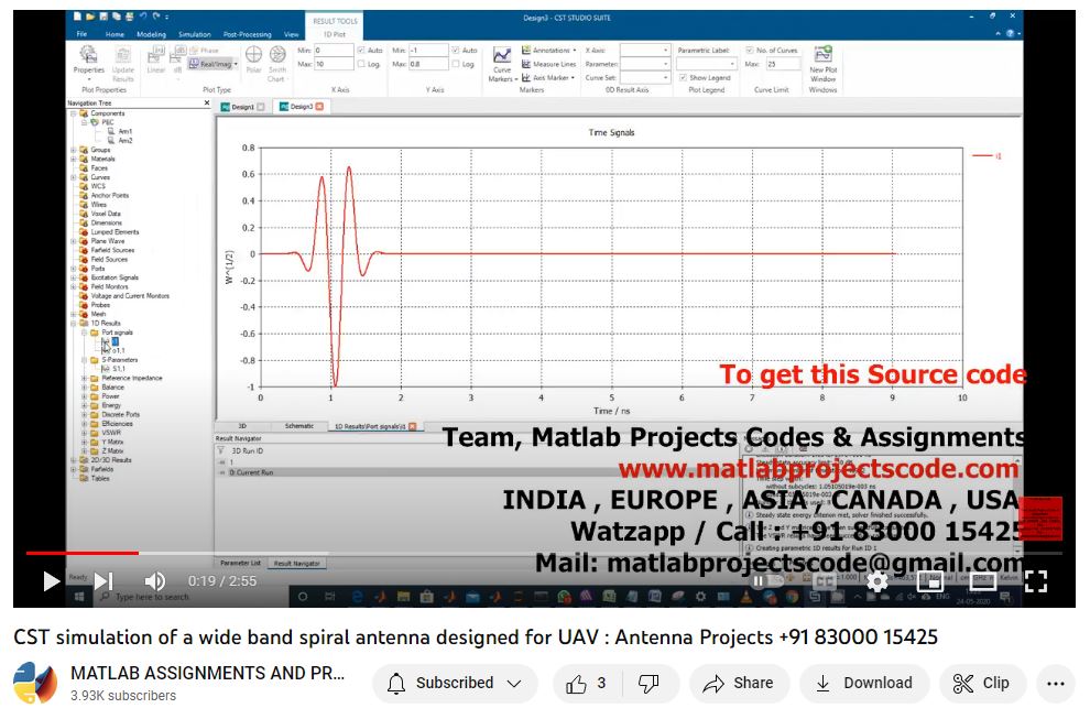 Cst Simulation Of A Wide Band Spiral Antenna Designed For Uav _ Antenna Projects project thumbnail image