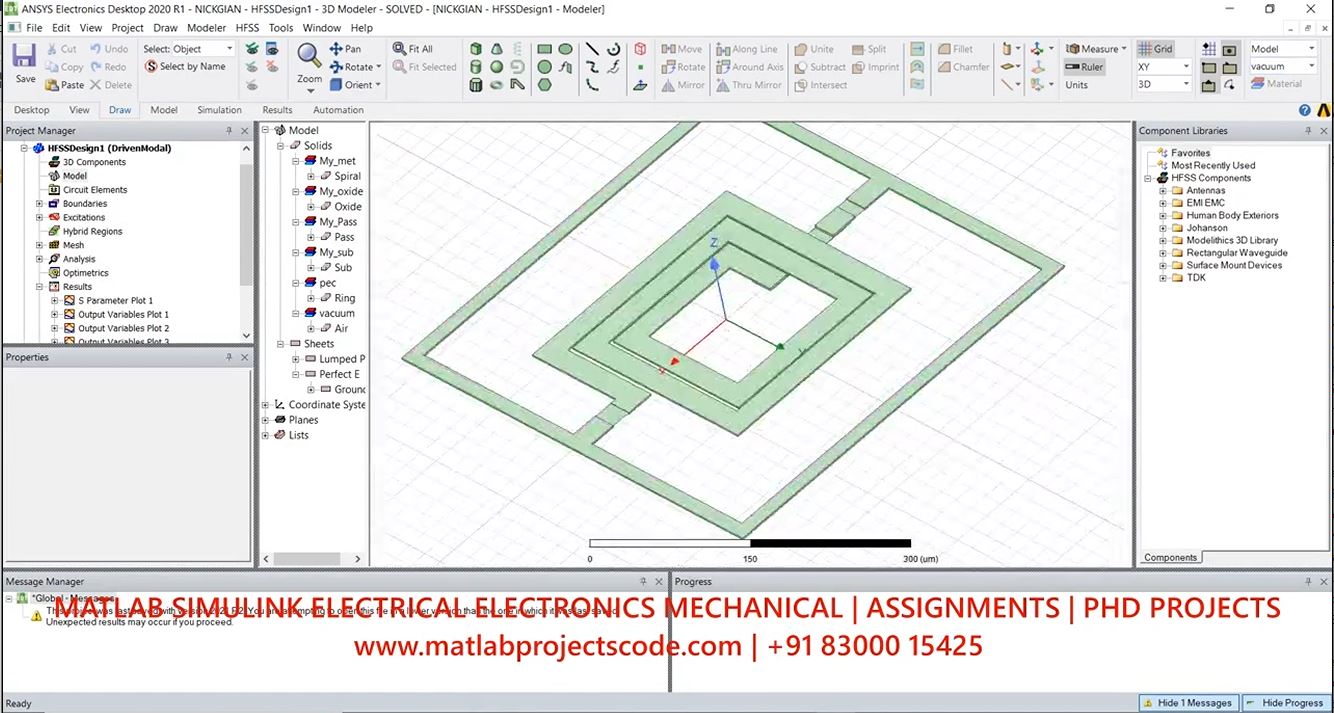 Car Antenna Radar At 77 Ghz Antenna Using Ansys Hfss - Vehicular Communication - Car Antenna project thumbnail image