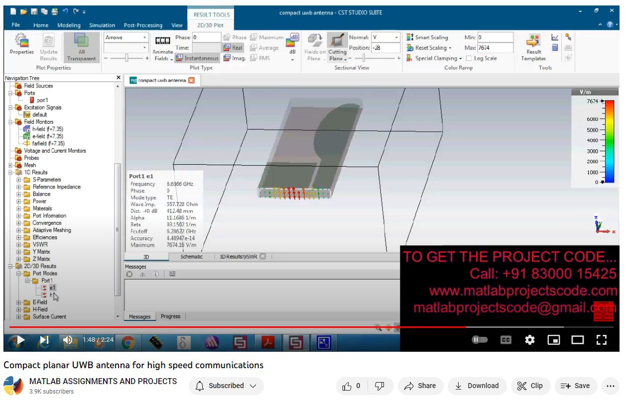 Compact Planar Uwb Antenna For High Speed Communications project thumbnail image