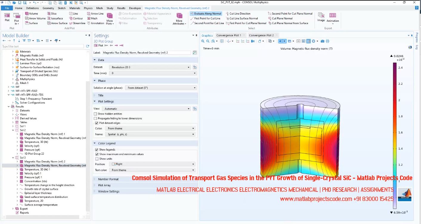 Comsol Simulation Of Transport Gas Species In The Pvt Growth Of Single-Crystal Sic - Matlab Projects Code project thumbnail image