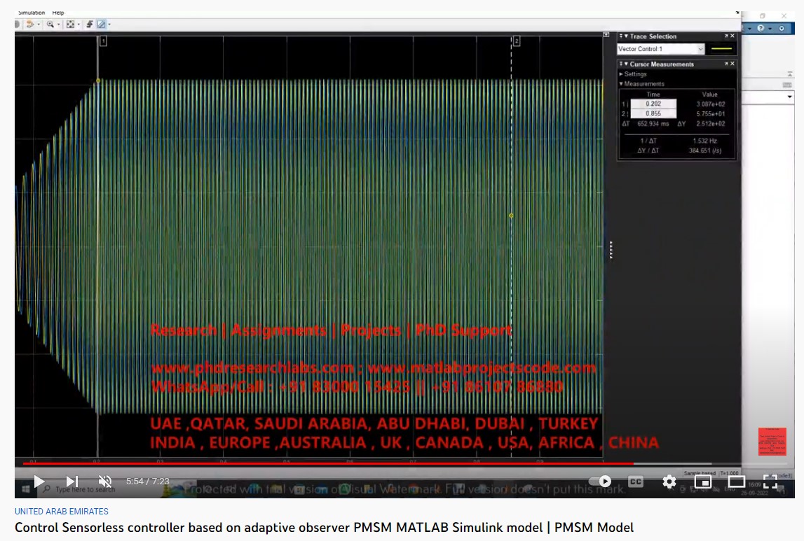 Control Sensorless Controller based on Adaptive Observer PMSM MATLAB SIMULINK Model project thumbnail image
