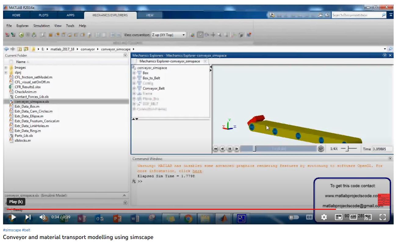 Conveyor and Material Transport Modelling using Simscape project thumbnail image