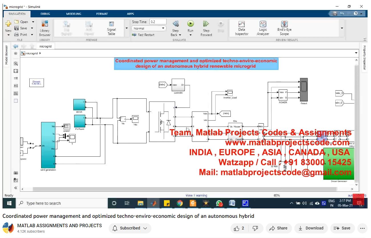 Coordinated Power Management And Optimized Techno-Enviro-Economic Design Of An Autonomous Hybrid project thumbnail image