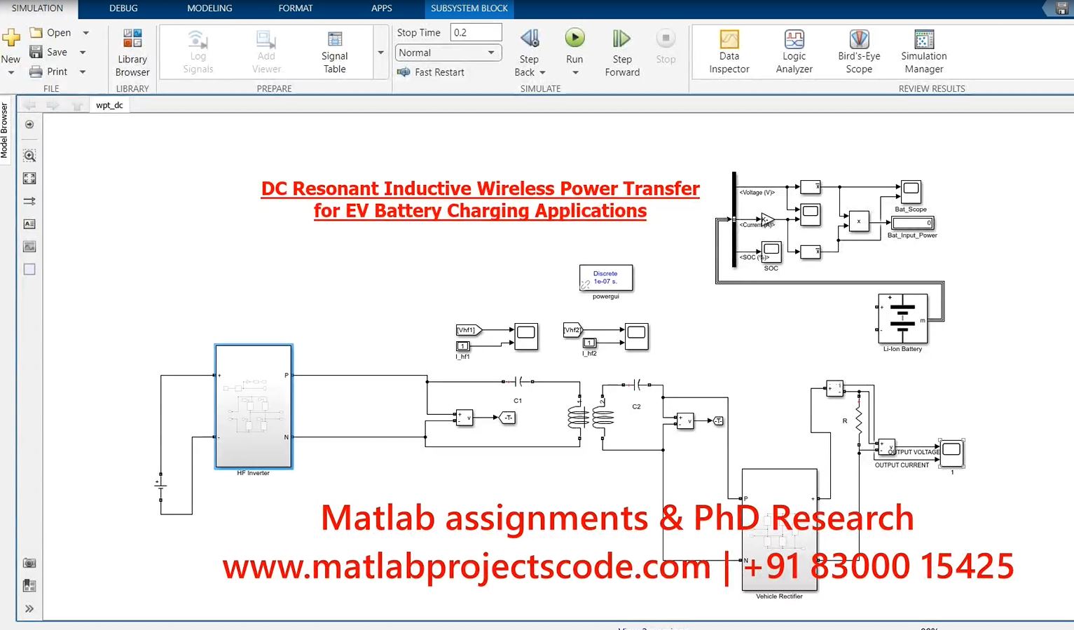 Dc Resonant Inductive Wireless Power Transfer For Ev Battery Charging Applications-Electrical project thumbnail image