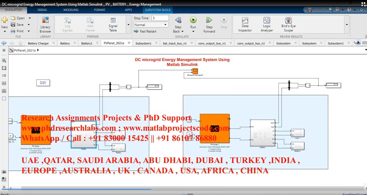 Dc Microgrid Energy Management System Using Matlab Simulink _ Pv _ Battery _ Energy Management project thumbnail image
