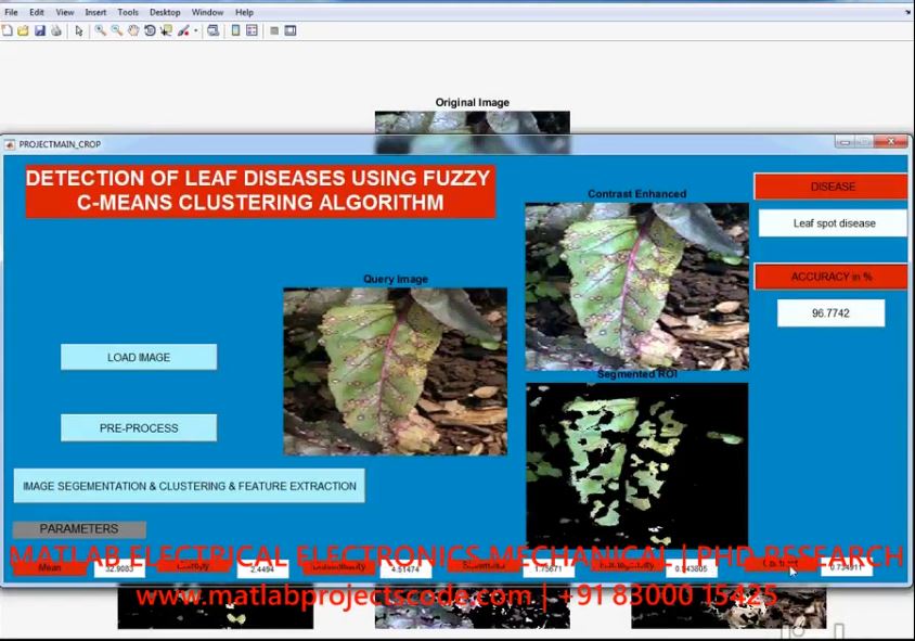Detection Of Leaf Diseases Using Fuzzy C-Means Clustering Algorithm project thumbnail image