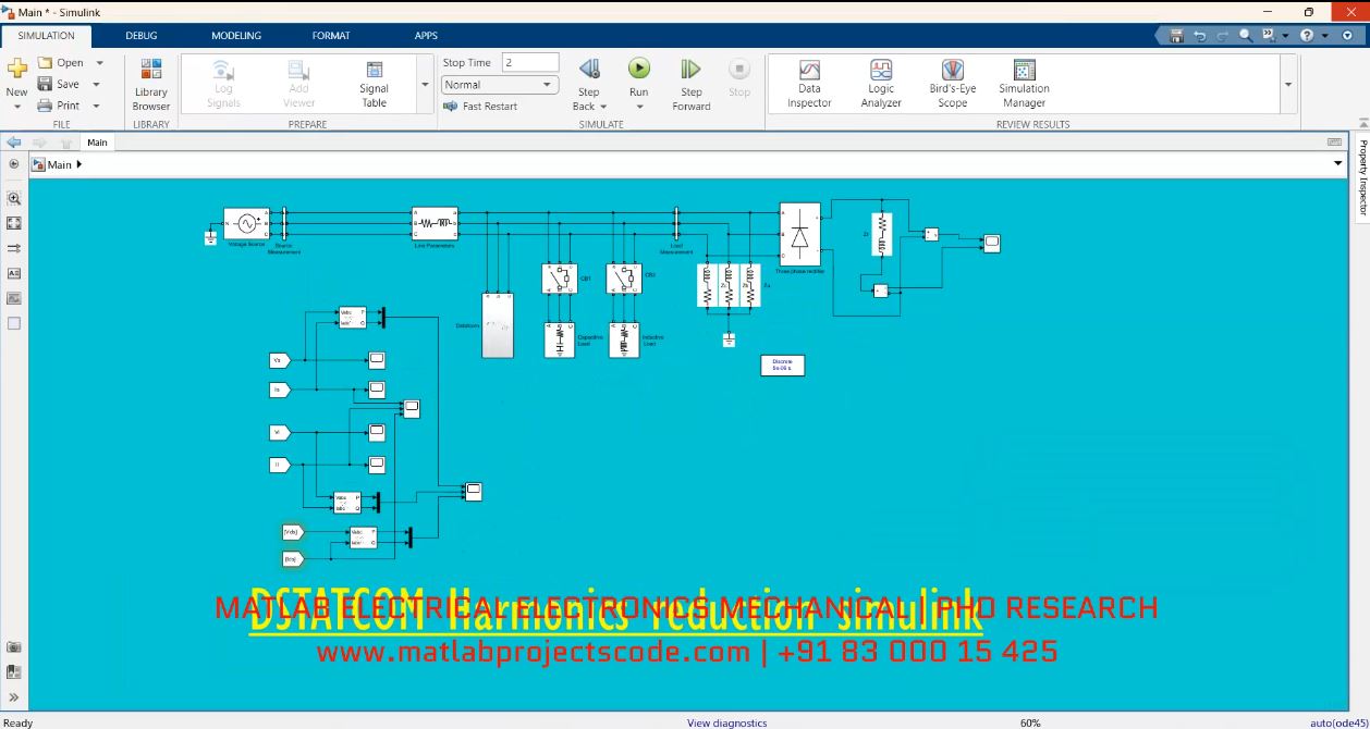 Dstatcom Harmonics Reduction Simulink project thumbnail image