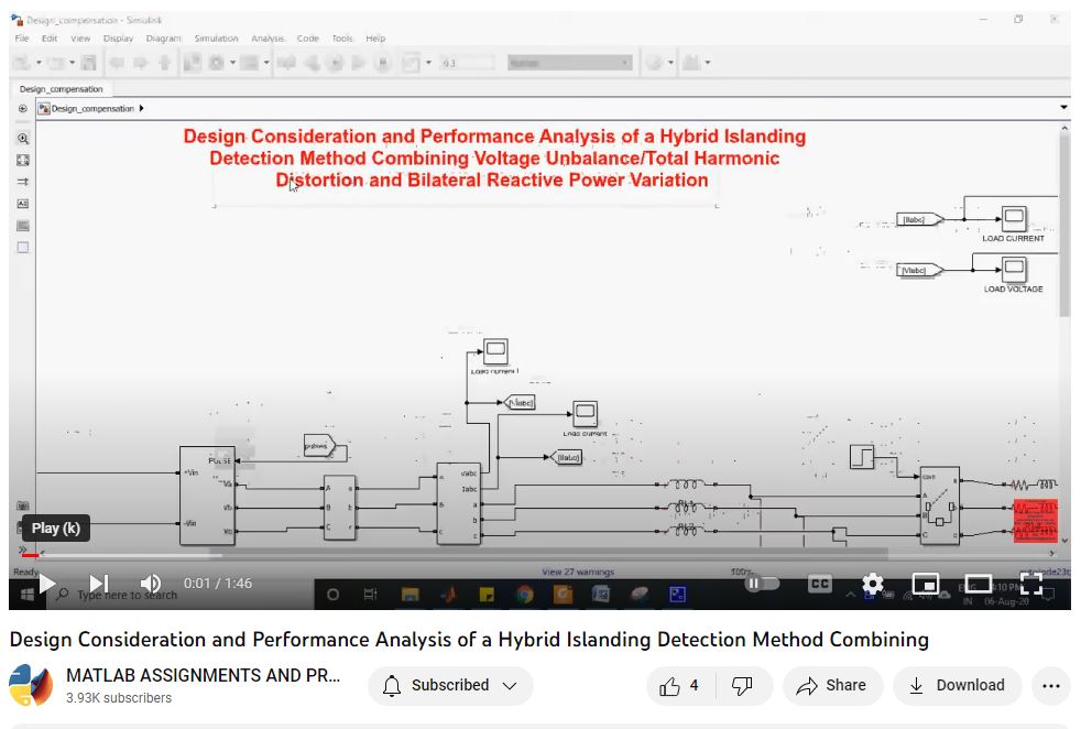 Design Consideration And Performance Analysis Of A Hybrid Islanding Detection Method Combining project thumbnail image