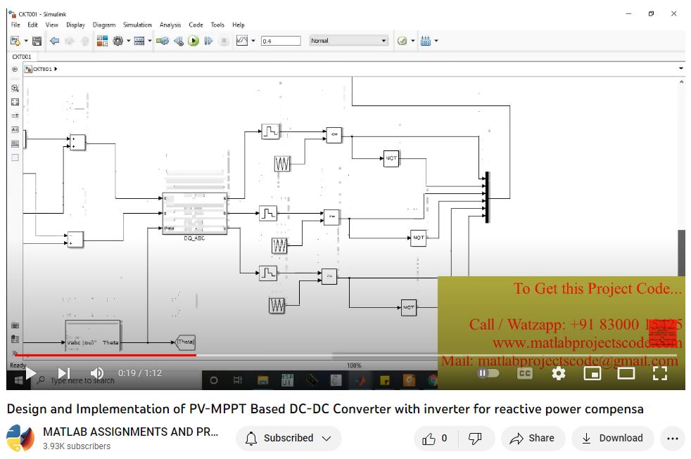 Design And Implementation Of Pv-Mppt Based Dc-Dc Converter With Inverter For Reactive Power Compensa project thumbnail image