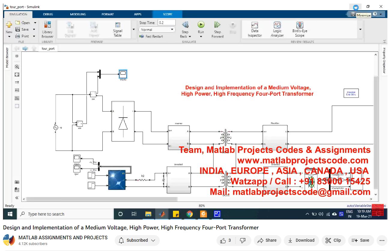Design And Implementation Of A Medium Voltage High Power High Frequency Four-Port Transformer project thumbnail image
