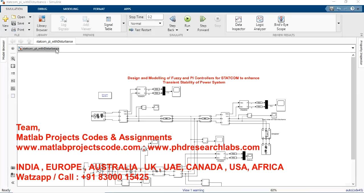 Design And Modelling Of Fuzzy And Pi Controllers For Statcom To Enhance Transient Stability project thumbnail image
