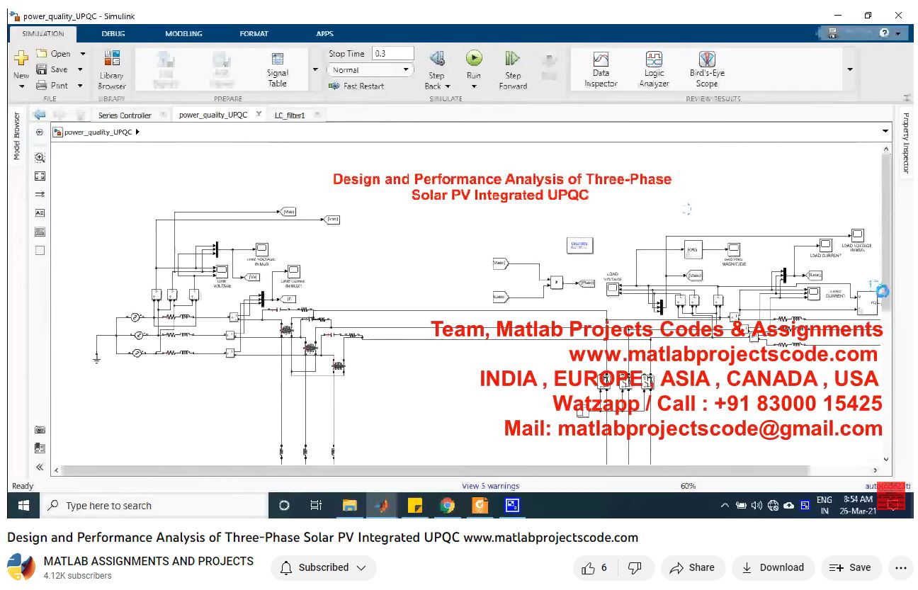 Design And Performance Analysis Of Three-Phase Solar Pv Integrated Upqc project thumbnail image