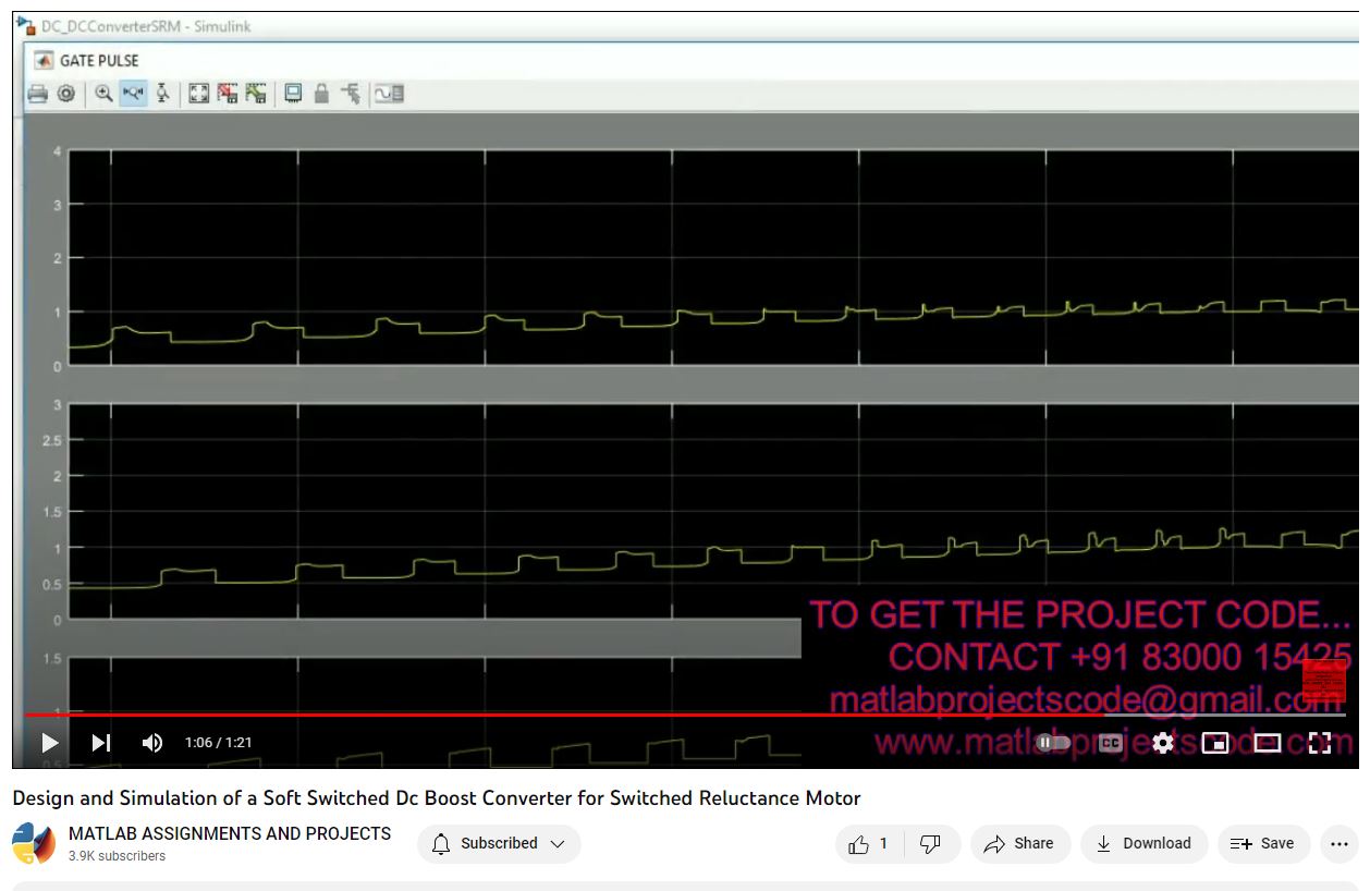 Design And Simulation Of A Soft Switched Dc Boost Converter For Switched Reluctance Motor project thumbnail image