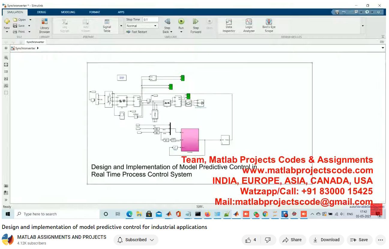 Design And Implementation Of Model Predictive Control For Industrial Applications project thumbnail image