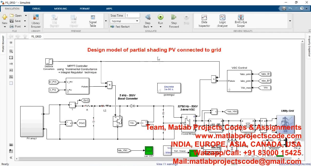 Design And Model Of Partial Shading Pv Connected To The Grid project thumbnail image
